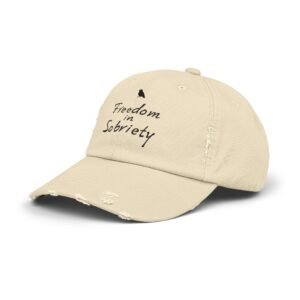 Freedom In Sobriety Vintage Distressed Cap