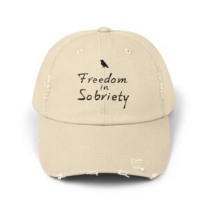 Freedom In Sobriety Vintage Distressed Cap